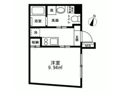 JASPER KOMAZAWADAIGAKU(1K/3階)の間取り写真