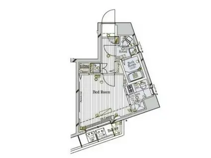 ル・リオン赤羽III(1K/5階)の間取り写真