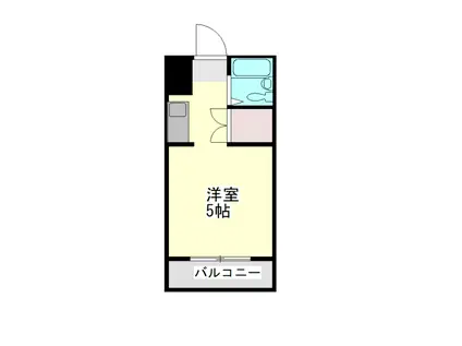 エクセル小松原(ワンルーム/4階)の間取り写真