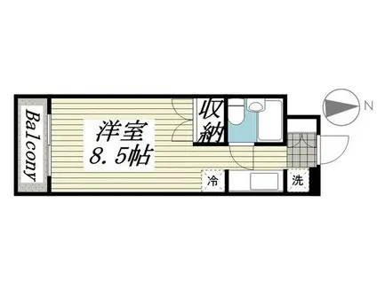 メゾン・ド・フェリー(ワンルーム/3階)の間取り写真