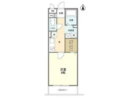 エコステージ王子神谷(1K/3階)の間取り写真