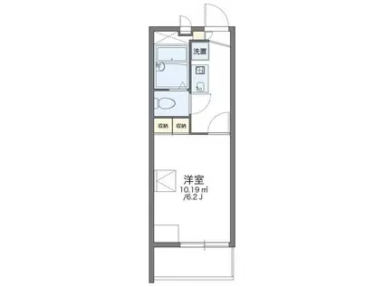 レオパレス彩III(1K/3階)の間取り写真