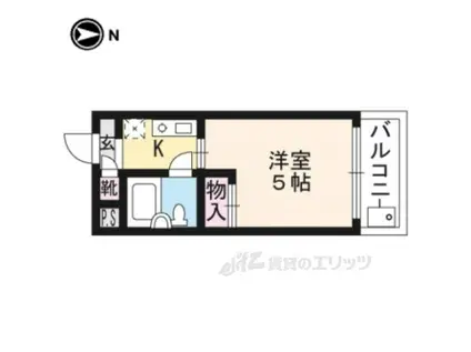 メゾン・ド・パルファン(1K/1階)の間取り写真