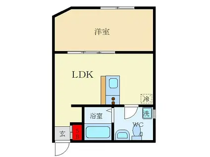 FLOWER GARDEN NEYAGAWA(1LDK/2階)の間取り写真