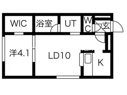CARRERA146(1LDK/4階)の間取り写真