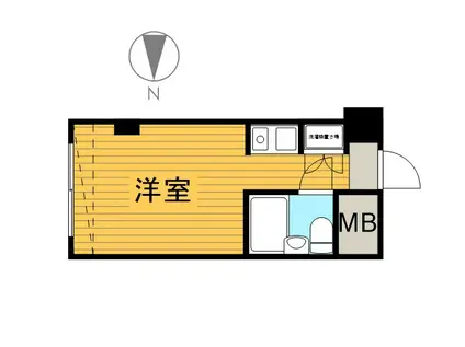 名豊塩釜(ワンルーム/1階)の間取り写真