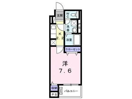 リグノ医生ヶ丘(1K/3階)の間取り写真