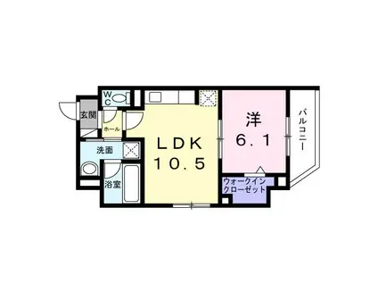 スカイノッツ北赤羽(1LDK/3階)の間取り写真
