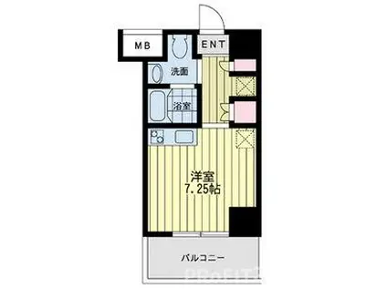 ルネ日本橋アネーロ(ワンルーム/7階)の間取り写真