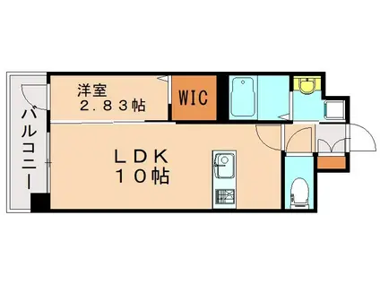 プレジデンスざ・さくら通(1LDK/7階)の間取り写真