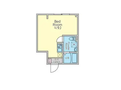 グランフェリオ東陽町(ワンルーム/4階)の間取り写真