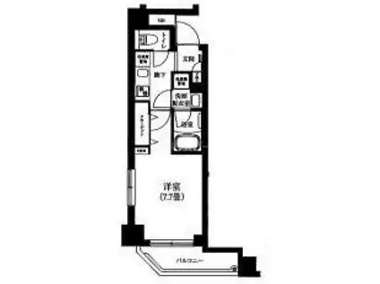 アイルグランデ押上(1K/7階)の間取り写真