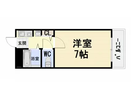 3C NEST OOTORI(1K/3階)の間取り写真