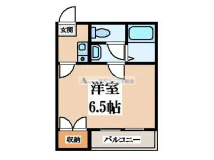 アーバンSライフA棟(1K/2階)の間取り写真