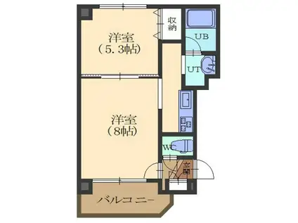 AVANT・GARDEII(1LDK/4階)の間取り写真