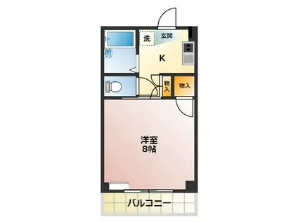 YKビル(1K/1階)の間取り写真