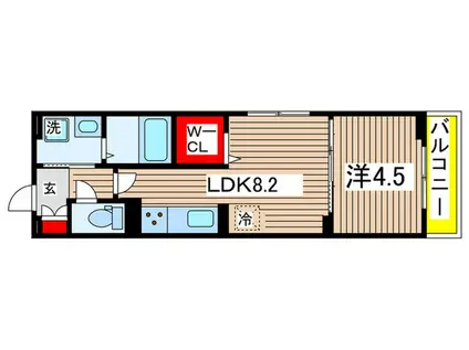 D-LIBERTE(1LDK/3階)の間取り写真