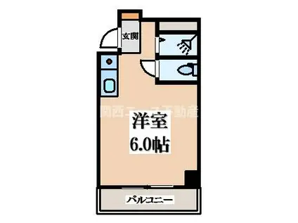 ロイヤルシード小阪(ワンルーム/2階)の間取り写真