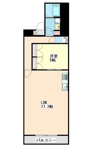 CASAGRAN鹿児島(1LDK/3階)の間取り写真