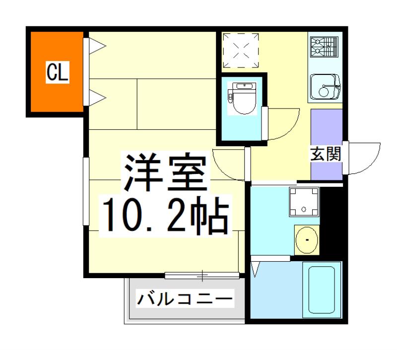 フジパレス門真本町I番館(1K/3階)の間取り写真