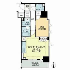 アトラス北品川(1LDK/2階)の間取り写真