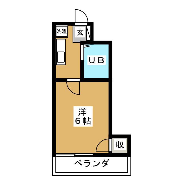 レポス荻窪(1K/1階)の間取り写真