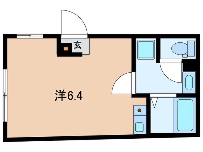 リチェンシア鹿島田(ワンルーム/2階)の間取り写真