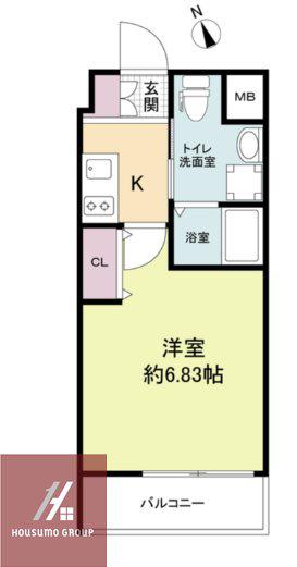 LIVE CASA千林大宮(1K/2階)の間取り写真