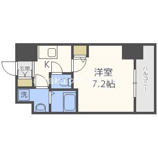 アークグラン大阪ウエスト(1K/5階)の間取り写真