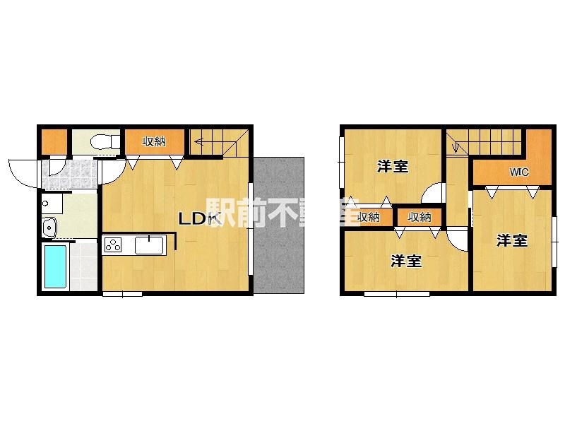 レゲンデ鳥栖(3LDK/1階)の間取り写真