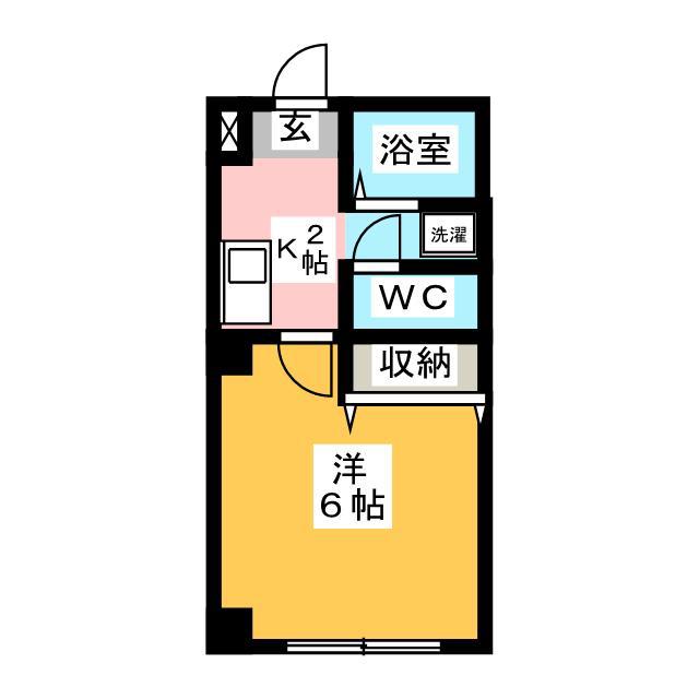 FIKA(1K/2階)の間取り写真
