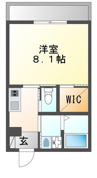 ステラハウス36(1K/1階)の間取り写真