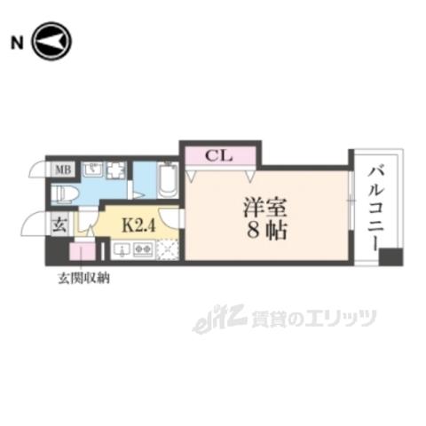 ヤワタヤビルディング アネックス(1K/3階)の間取り写真