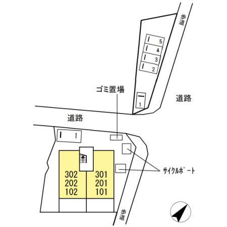 D-ROOM千鳥(1LDK/1階)の間取り写真