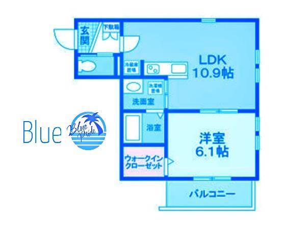 ALOHA HILO(1LDK/3階)の間取り写真