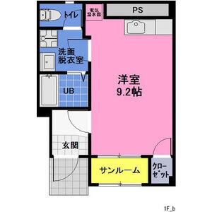 ロイヤルタウンコート(1K/1階)の間取り写真