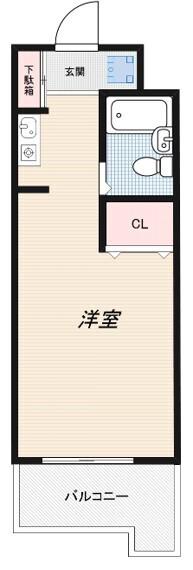 インプルーブ高井戸(ワンルーム/3階)の間取り写真