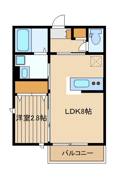 ハウスサニー(1LDK/1階)の間取り写真