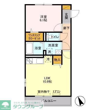プレジオ(1LDK/3階)の間取り写真