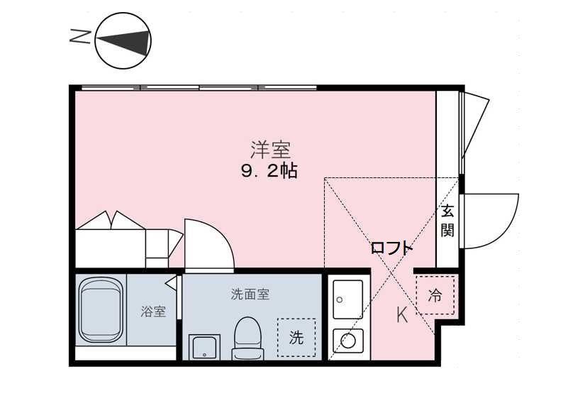 EDIT北池袋(1K/4階)の間取り写真
