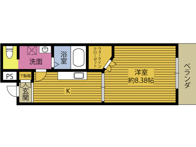 SUNGRACE COVO(1K/5階)の間取り写真