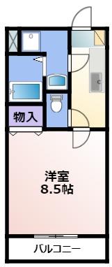 AVANTIV(1K/1階)の間取り写真