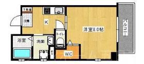 D.SIEL楽々園(1K/8階)の間取り写真