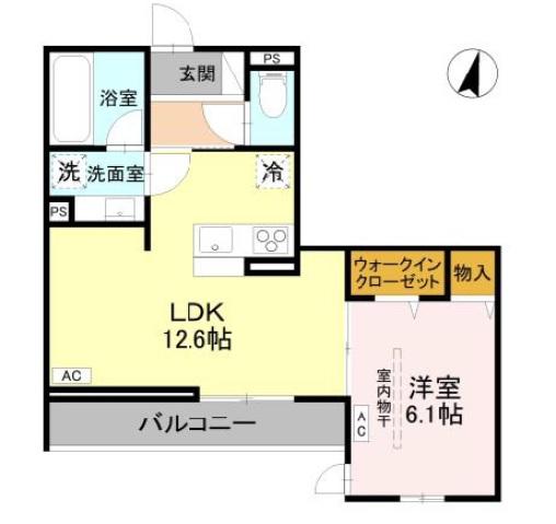 ウエストスクエア 305(1LDK/3階)の間取り写真