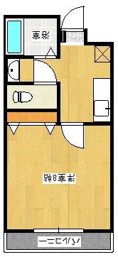 ドルチェ原弐番館(1K/1階)の間取り写真