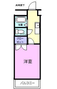 エトワールみのり(1K/3階)の間取り写真