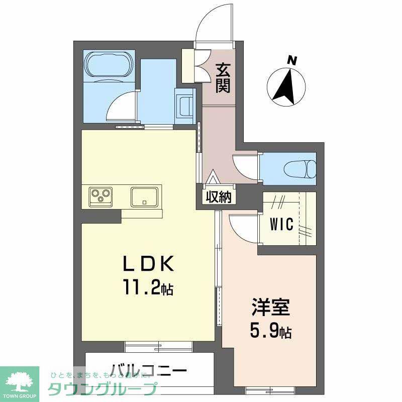 カノープス(1LDK/3階)の間取り写真