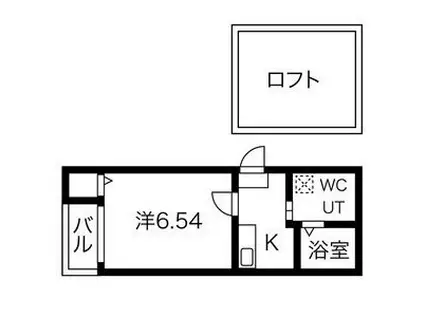 STAGE栄生(1K/2階)の間取り写真