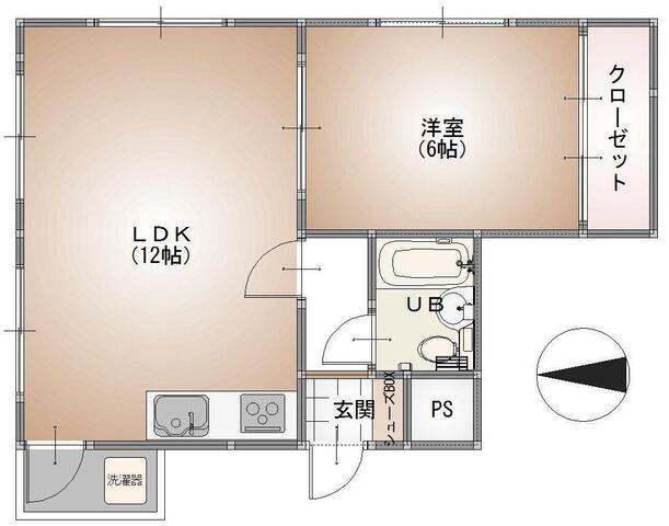 CELESTIAL NIIHAMA(1LDK/6階)の間取り写真