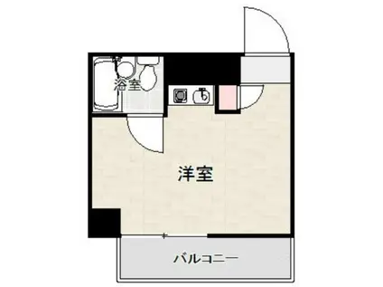 シルバープラザ恵比寿(ワンルーム/9階)の間取り写真